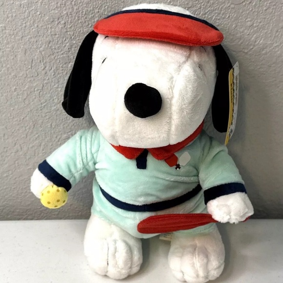 New in Hand Pickleball Snoopy Summer 2024 Peanuts 11” Plush As Seen on TikTok - Picture 4 of 10